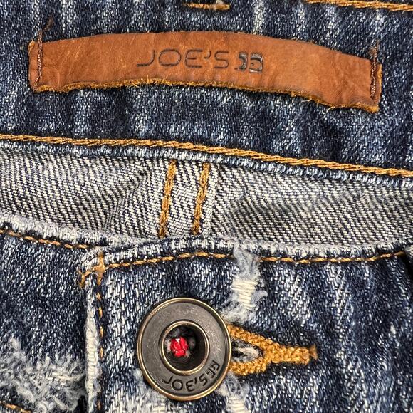Joe's Jeans The Billie Boyfriend Slim Crop Japanese Denim Distressed Size 25 - Picture 5 of 13